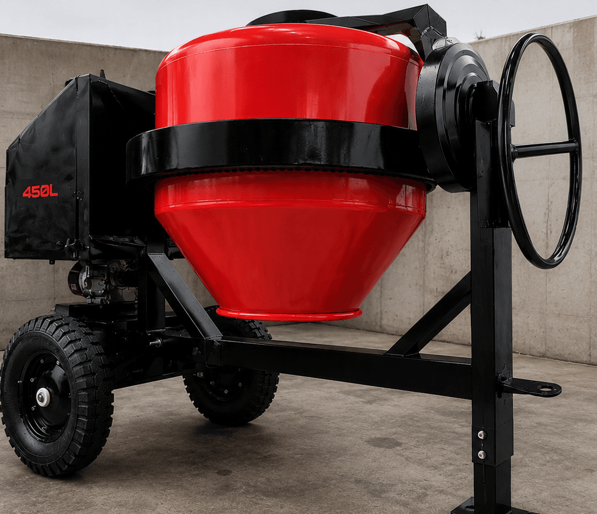 450L concrete mixer rental from Barima Rentals